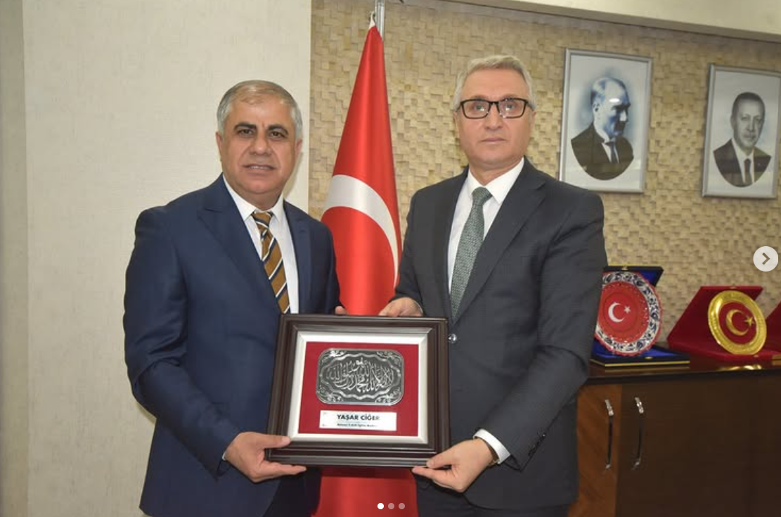 Batman İl Millî Eğitim Müdürü Sayın Yaşar Ciğer hocamıza iade ziyarette bulunduk
